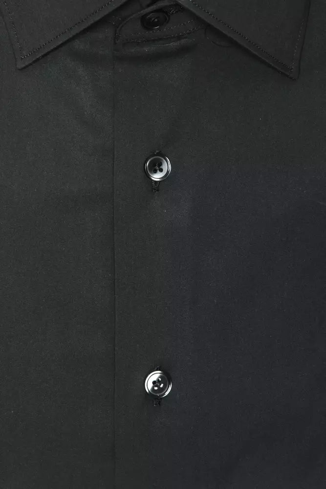Robert Friedman Grey Cotton Men Men's Shirt