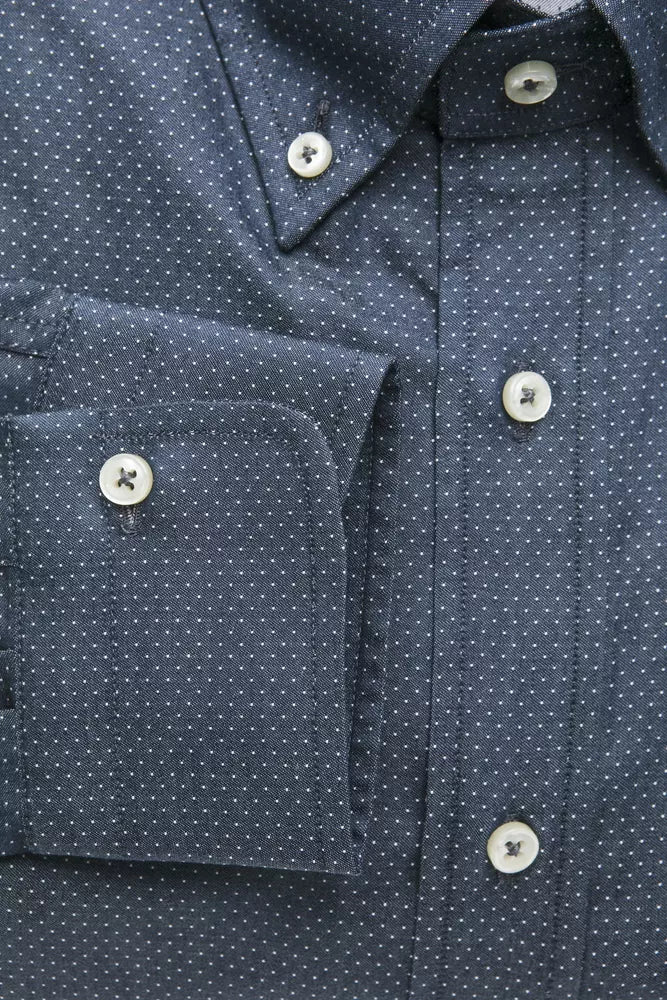 Robert Friedman Blue Cotton Men's Men's Shirt