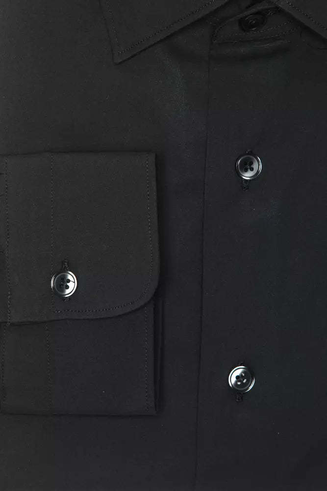 Robert Friedman Grey Cotton Men Men's Shirt