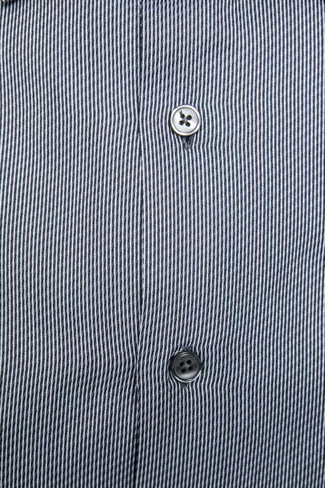 Robert Friedman Blue Cotton Men Men's Shirt