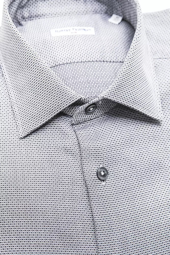 Robert Friedman Beige Cotton Men Men's Shirt