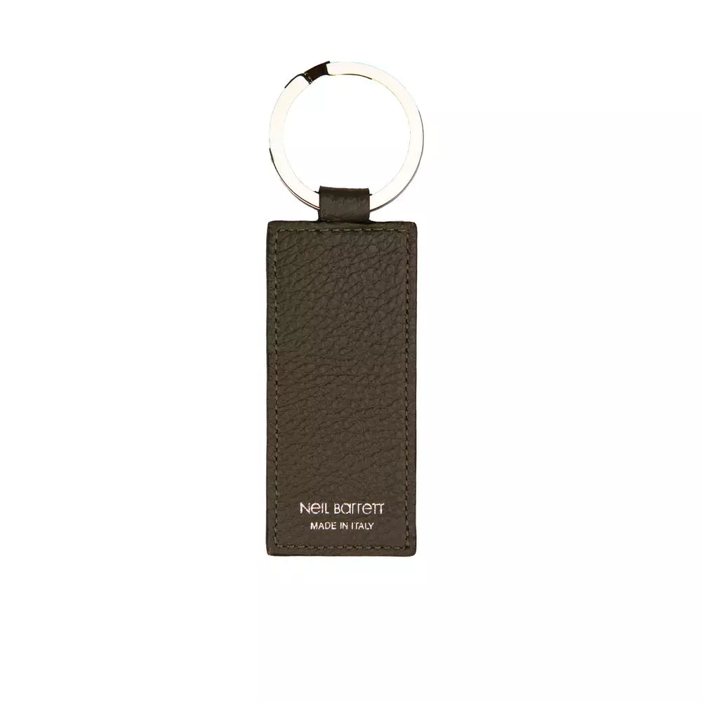Neil Barrett Green Leather Men Men's Keychain