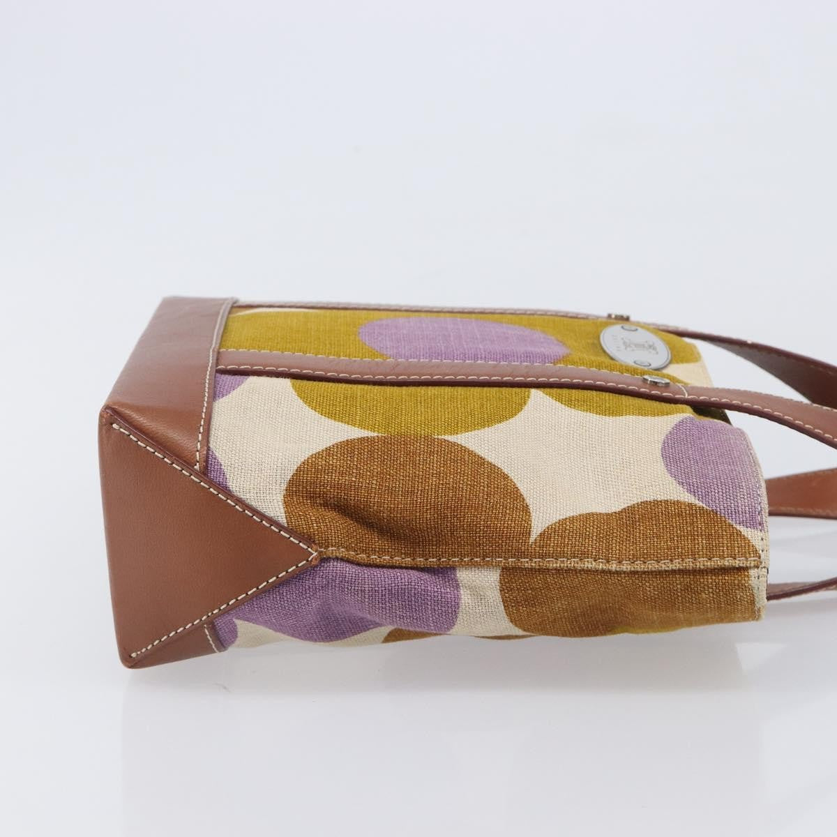 Celine Handbag Canvas Brown Canvas Handbag (Pre-Owned)