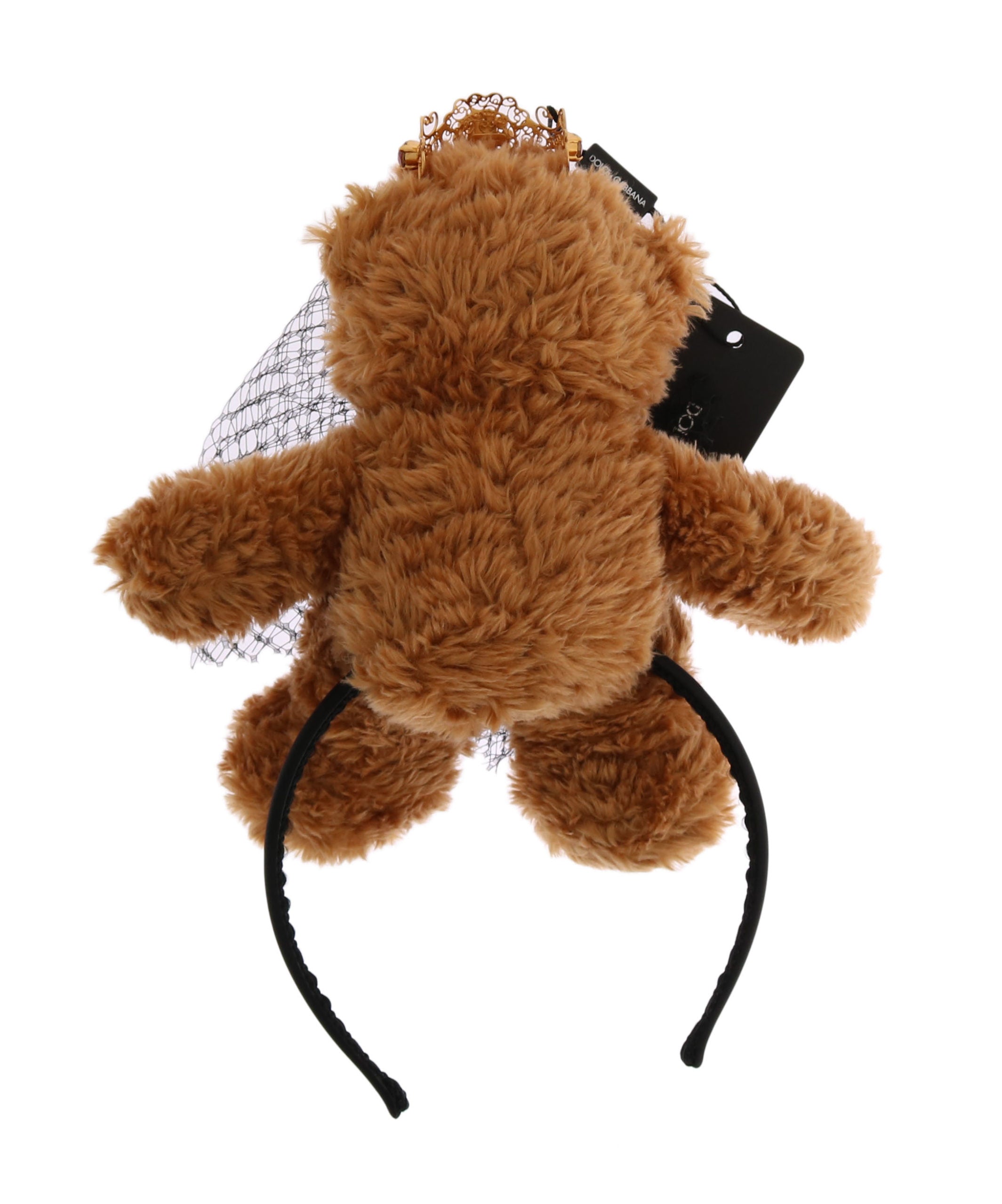Dolce & Gabbana Teddy Bear Crystal Crown Hair Women's Band