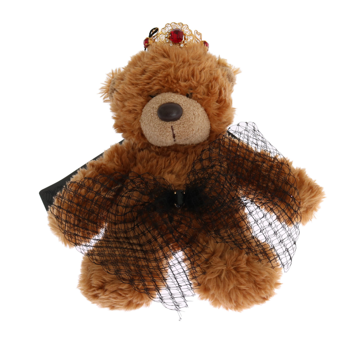 Dolce & Gabbana Teddy Bear Gold Crystal Crown Tiara Diadem Hair Women's Band