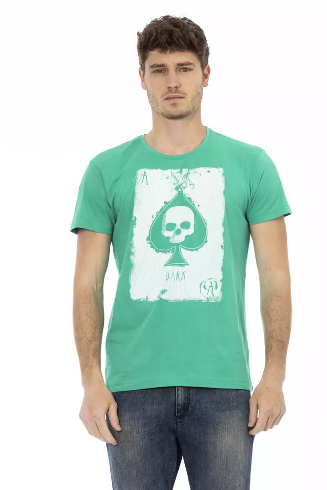 Trussardi Action Green Cotton Men Men's T-Shirt