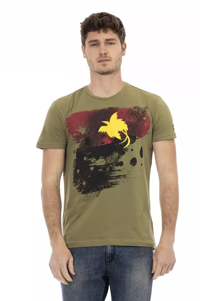 Trussardi Action Green Cotton Men's Men's T-Shirt