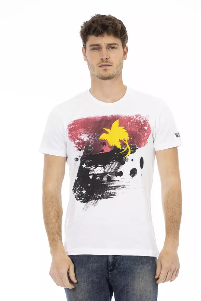 Trussardi Action White Cotton Men's Men's T-Shirt