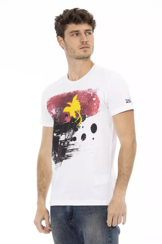 Trussardi Action White Cotton Men's Men's T-Shirt