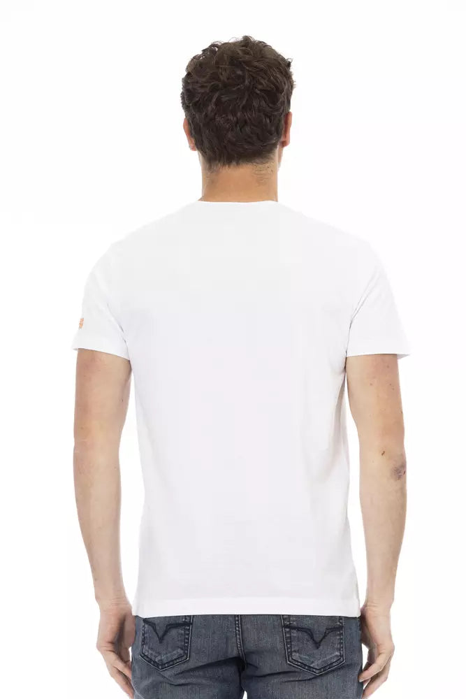 Trussardi Action White Cotton Men Men's T-Shirt