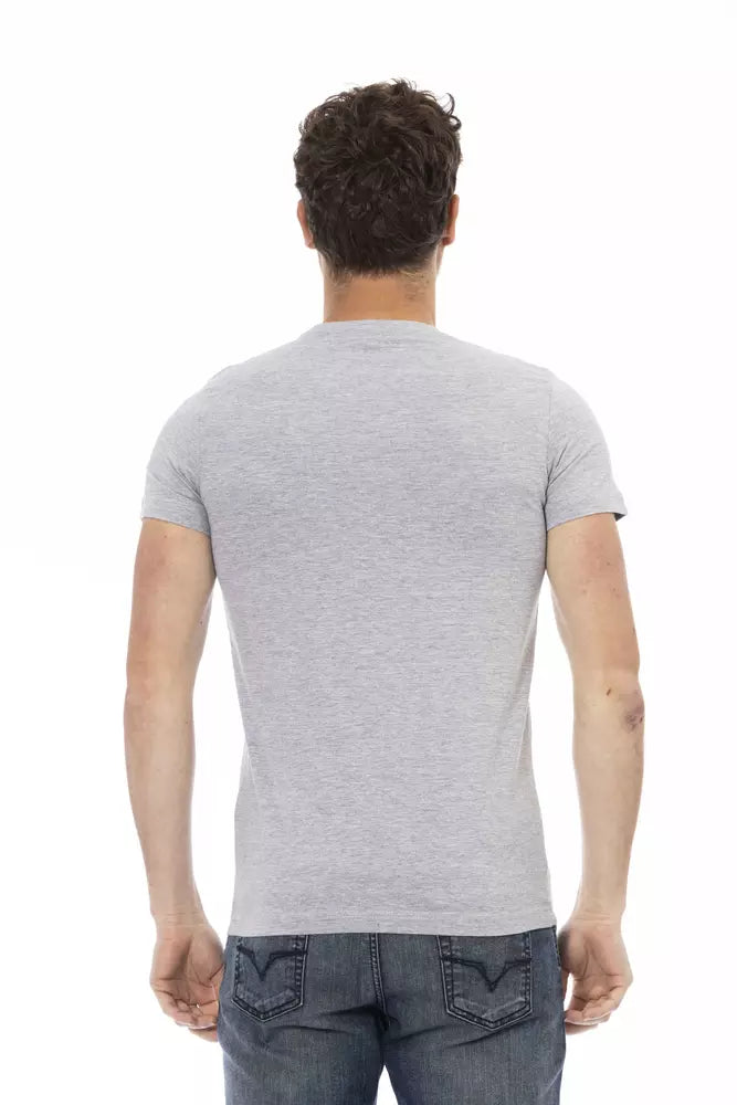 Trussardi Action Gray Cotton Men Men's T-Shirt