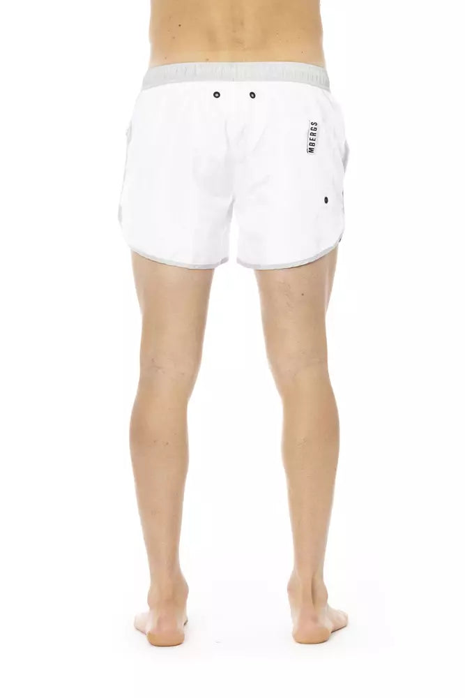 Bikkembergs White Polyester Men's Swim Men's Short