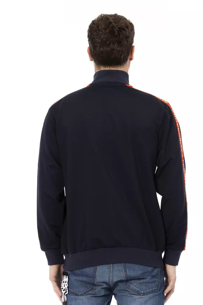 Automobili Lamborghini Blue Cotton Men Men's Sweater