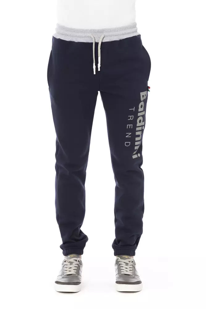 Baldinini Trend Blue Cotton Men's Pant