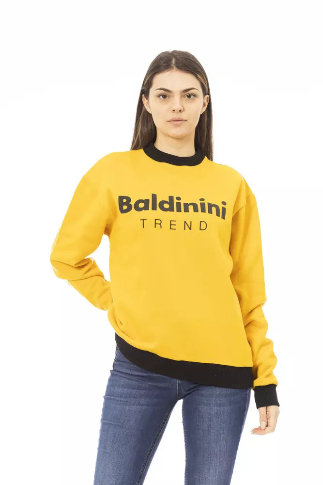 Baldinini Trend Yellow Cotton Women Women's Hoodie