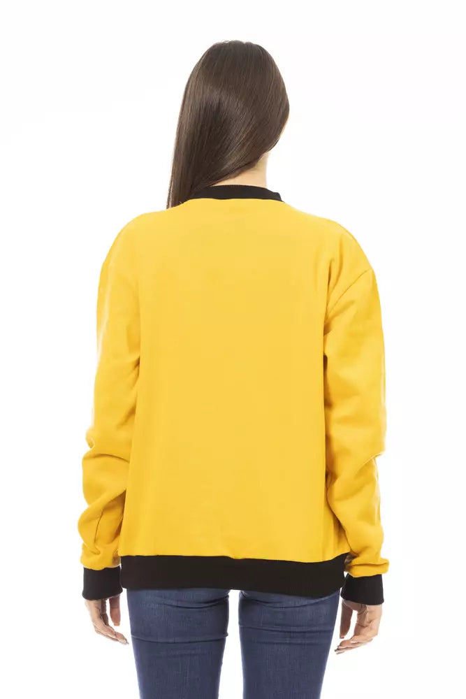 Baldinini Trend Yellow Cotton Women Women's Hoodie