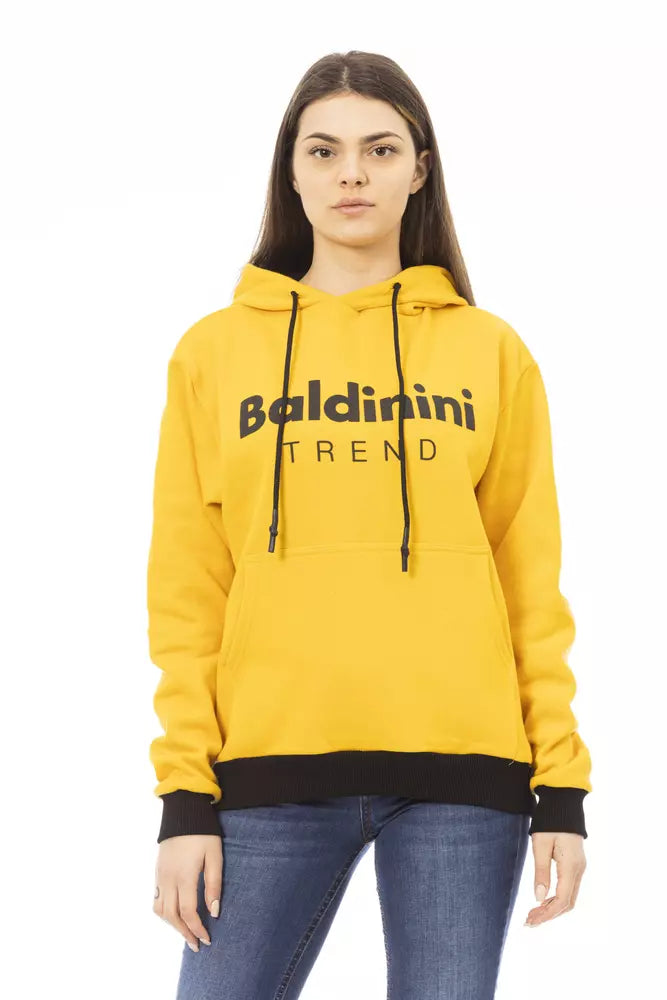 Baldinini Trend Yellow Cotton Women Women's Hoodie