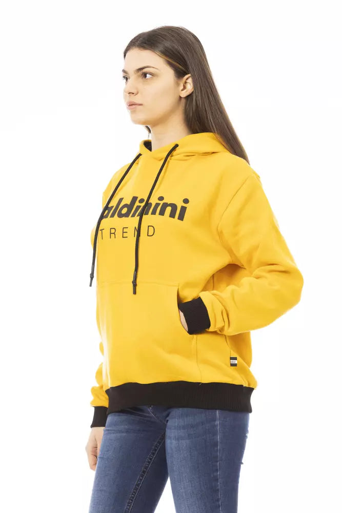 Baldinini Trend Yellow Cotton Women Women's Hoodie