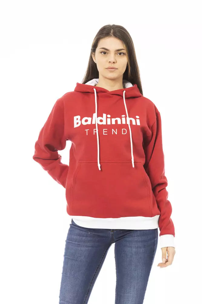 Baldinini Trend Red Cotton Women's Women's Hoodie