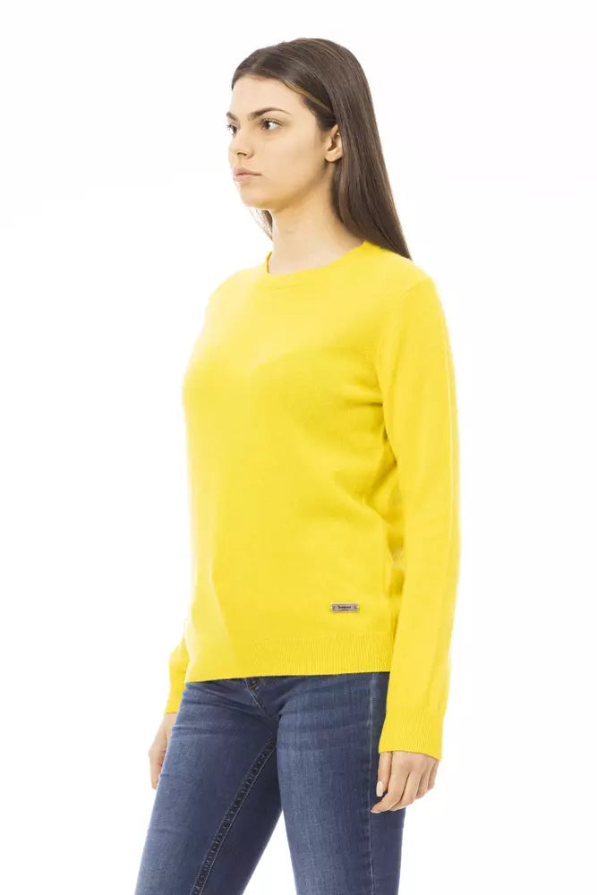 Baldinini Trend Yellow Wool Women Women's Sweater