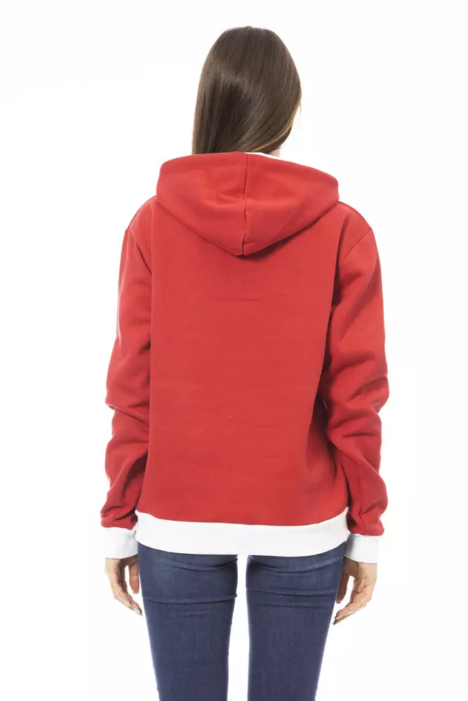 Baldinini Trend Red Cotton Women's Women's Hoodie