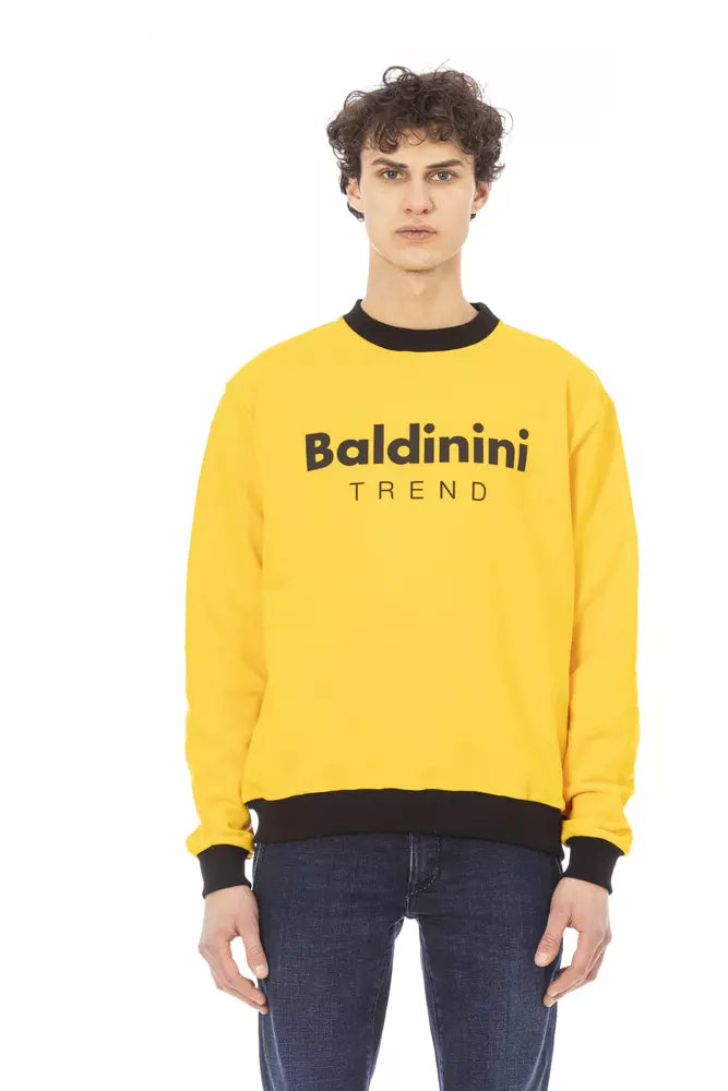 Baldinini Trend Yellow Cotton Men Men's Sweater