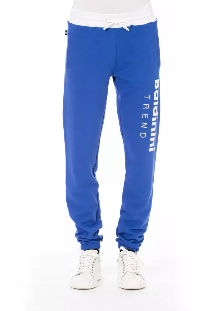 Baldinini Trend Blue Cotton Men's Sport Men's Pant