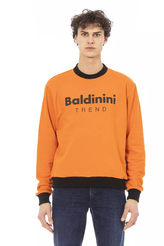 Baldinini Trend Orange Cotton Men Men's Sweater