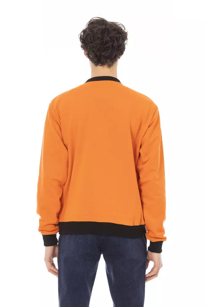 Baldinini Trend Orange Cotton Men Men's Sweater