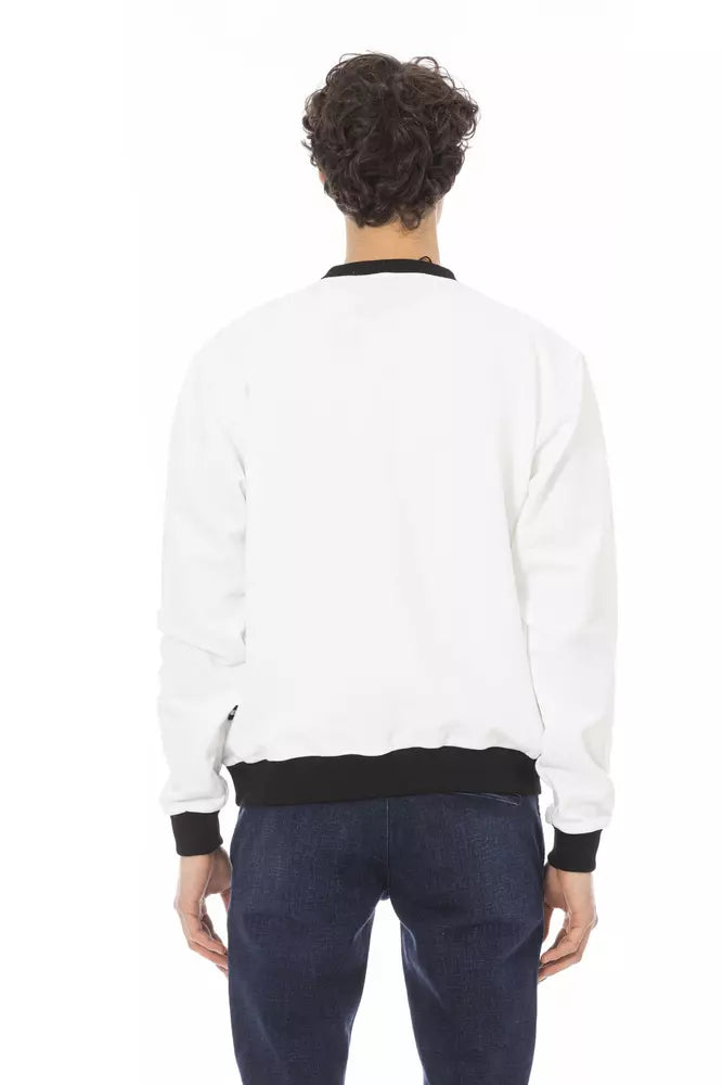 Baldinini Trend White Cotton Men Men's Sweater