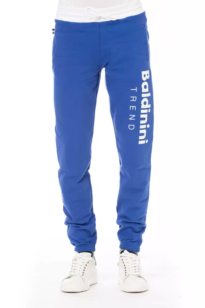 Baldinini Trend Blue Cotton Men's Sport Men's Pant