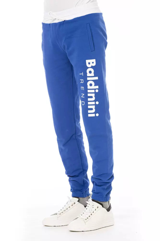 Baldinini Trend Blue Cotton Men's Sport Men's Pant