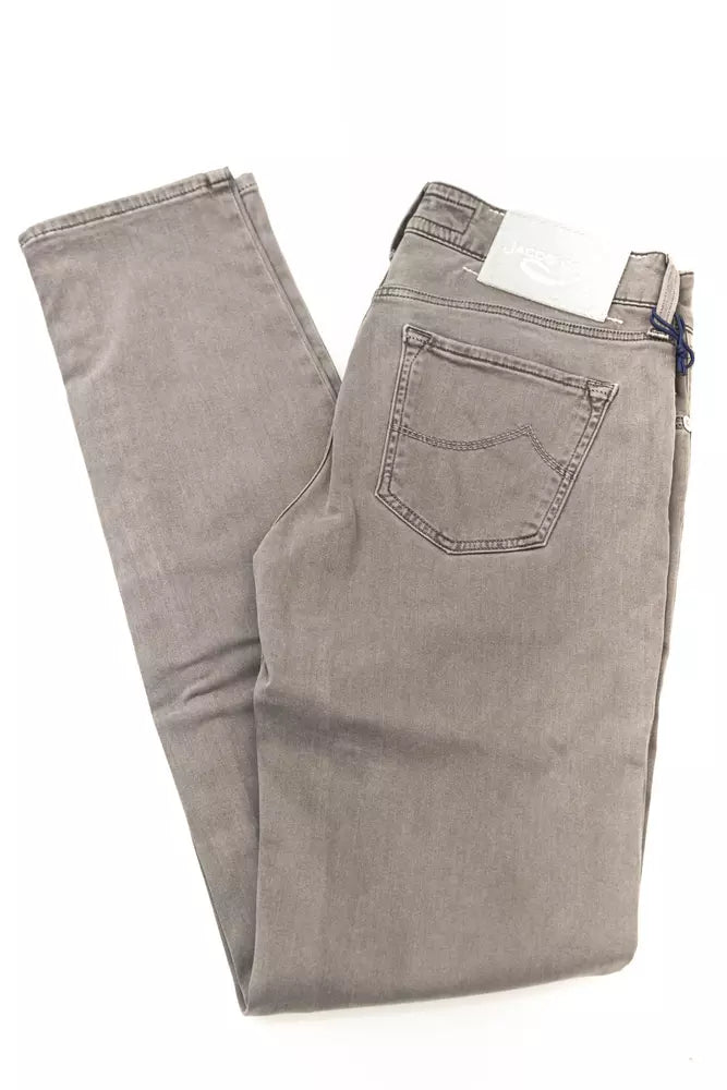Jacob Cohen Gray Cotton Women Women's Jeans