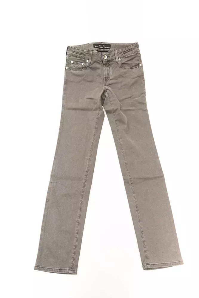 Jacob Cohen Gray Cotton Women Women's Jeans