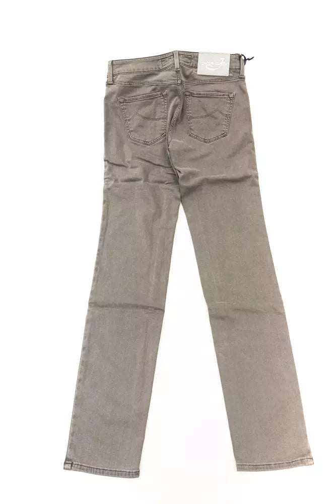 Jacob Cohen Gray Cotton Women Women's Jeans