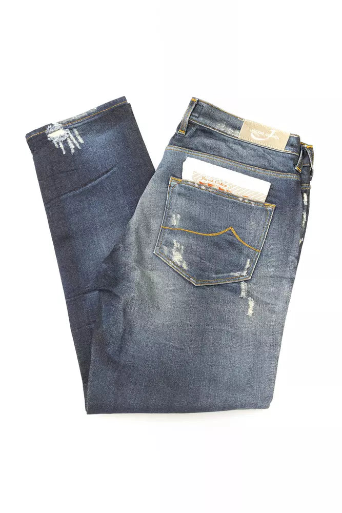 Jacob Cohen Blue Cotton Jeans & Women's Pant