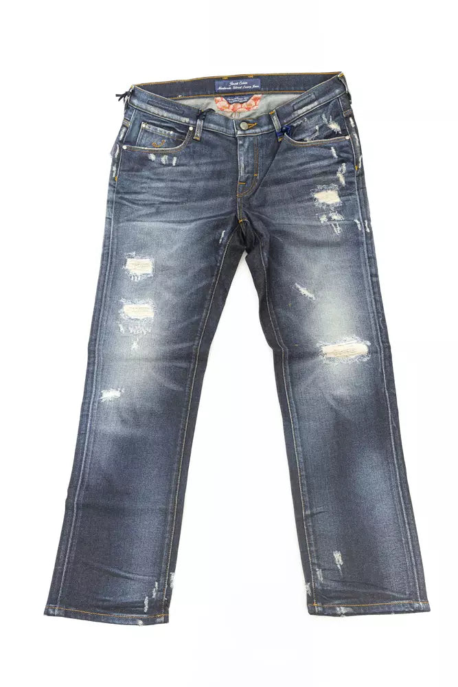 Jacob Cohen Blue Cotton Jeans & Women's Pant
