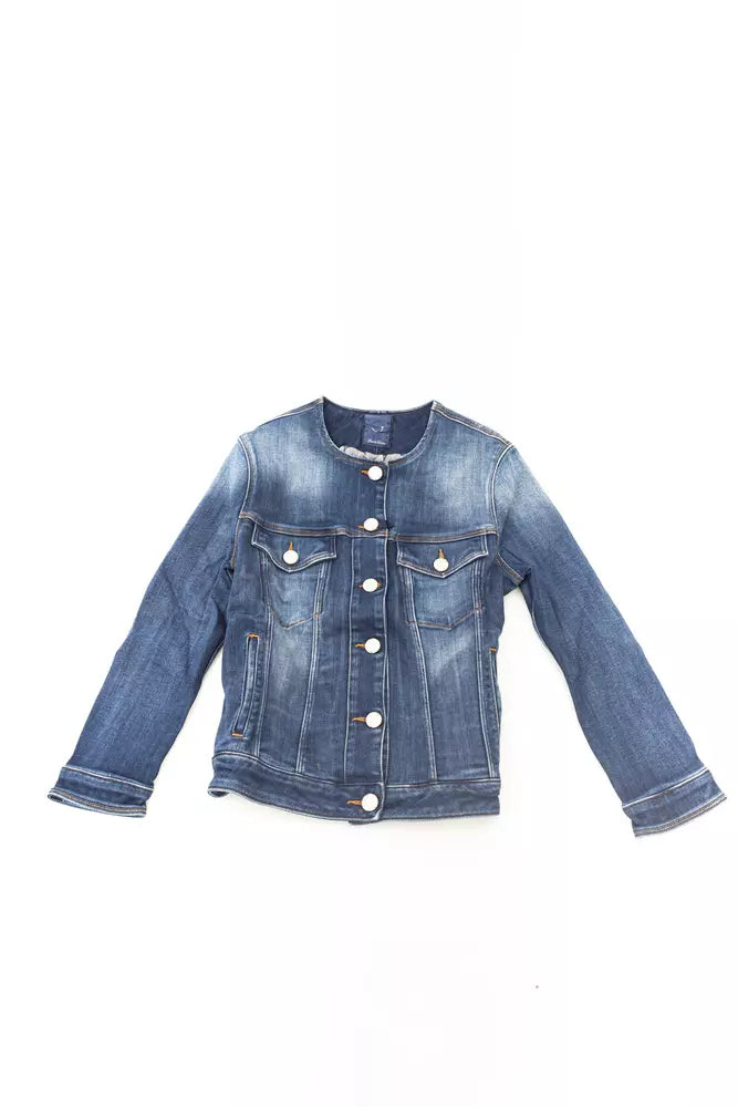 Jacob Cohen Blue Cotton Women Women's Jacket