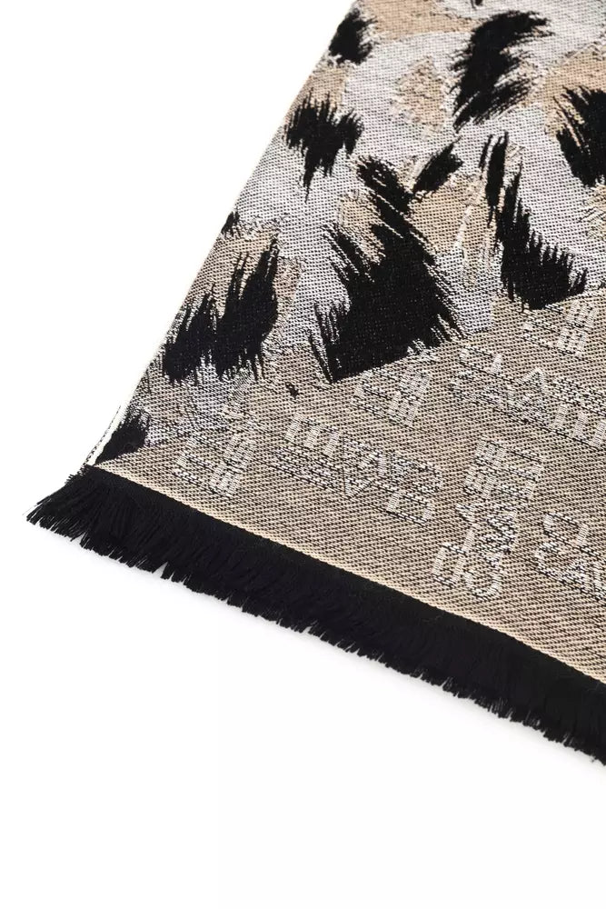 Cavalli Class Beige Wool Men Men's Scarf
