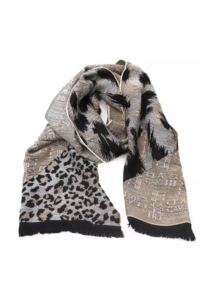 Cavalli Class Beige Wool Men Men's Scarf