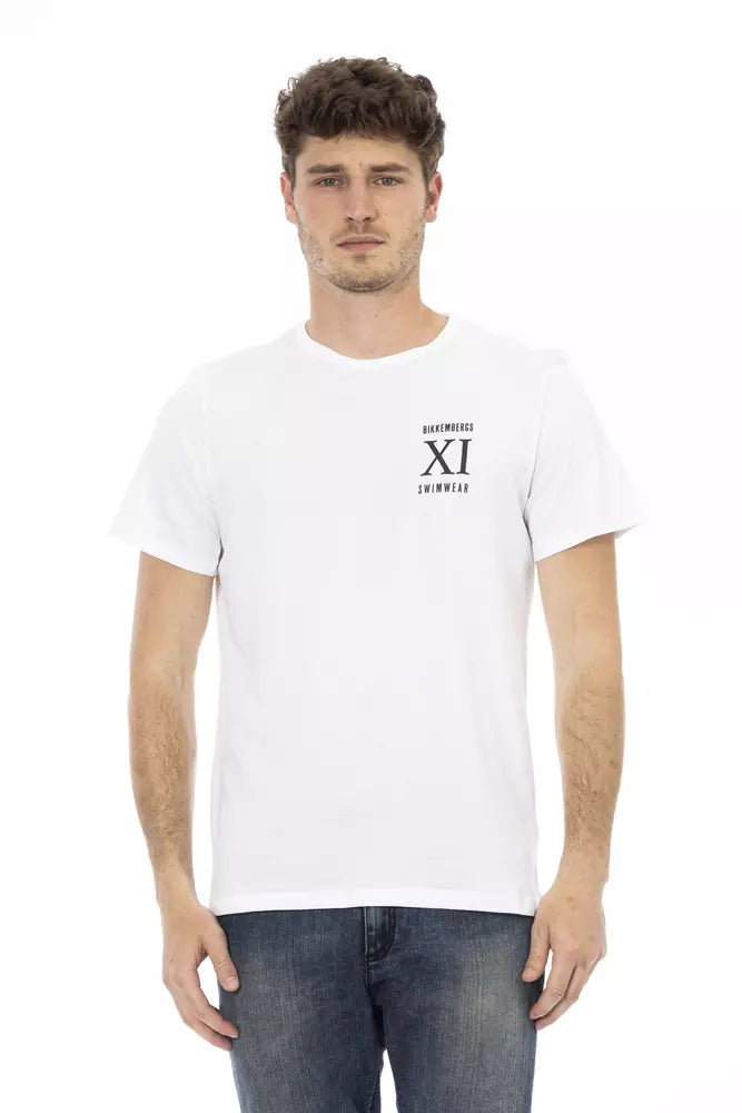 Bikkembergs White Cotton Men Men's T-Shirt