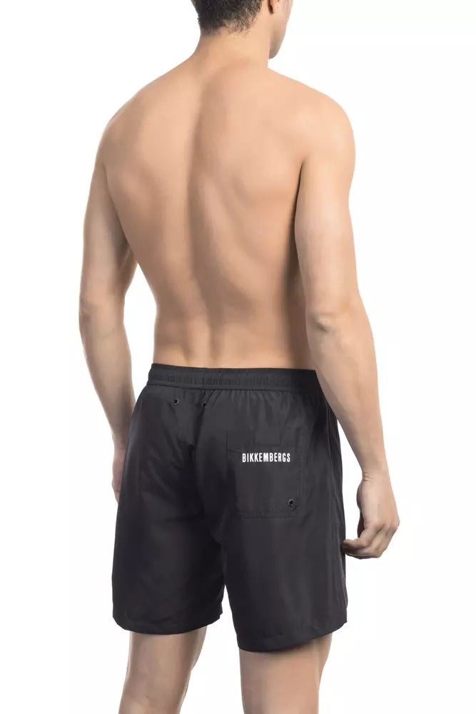 Bikkembergs Black Polyester Men Swim Men's Short
