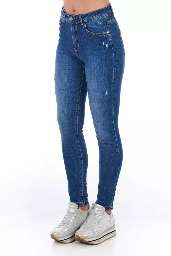 Frankie Morello Blue Denim Women Women's Jeans