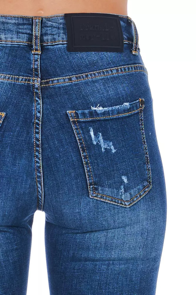 Frankie Morello Blue Other Fibres Women Women's Jeans