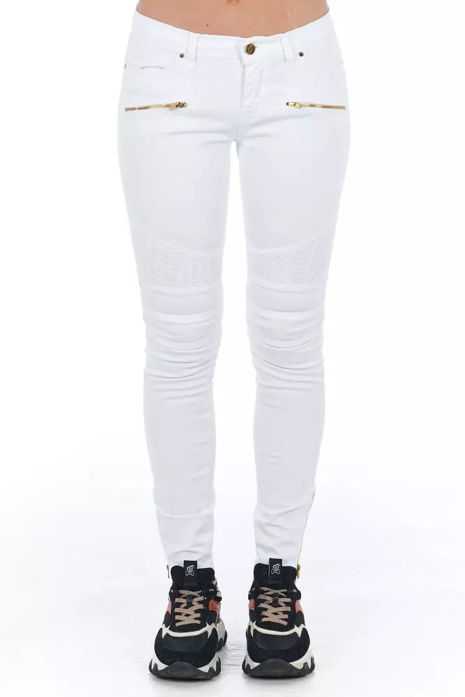 Frankie Morello White Cotton Women Women's Jeans