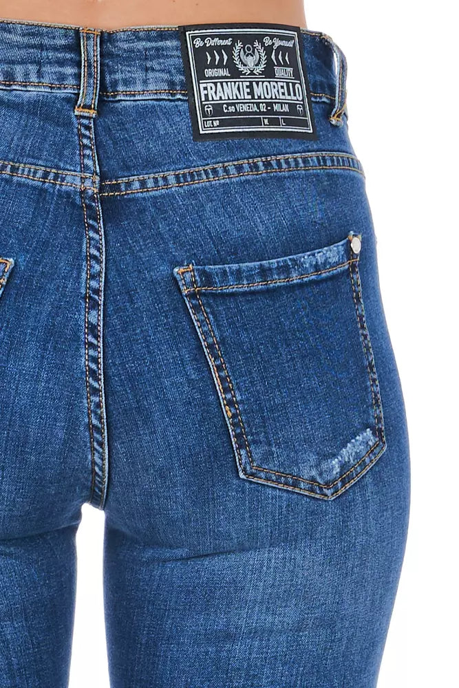 Frankie Morello Blue Denim Women Women's Jeans