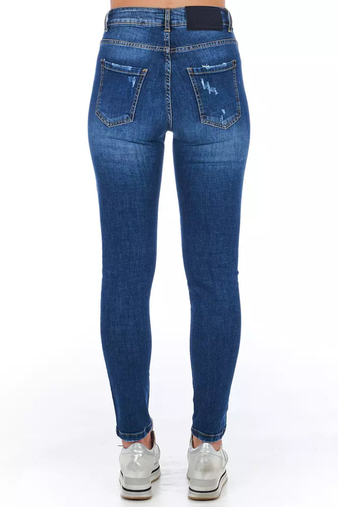 Frankie Morello Blue Other Fibres Women Women's Jeans