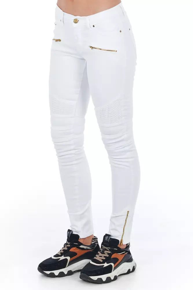Frankie Morello White Cotton Women Women's Jeans