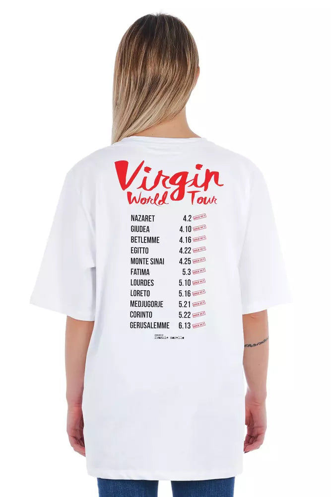 Frankie Morello White Cotton Women Women's T-Shirt