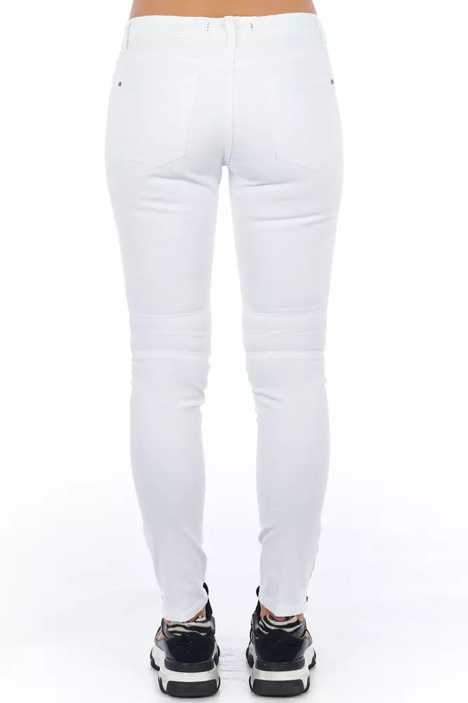Frankie Morello White Cotton Women Women's Jeans